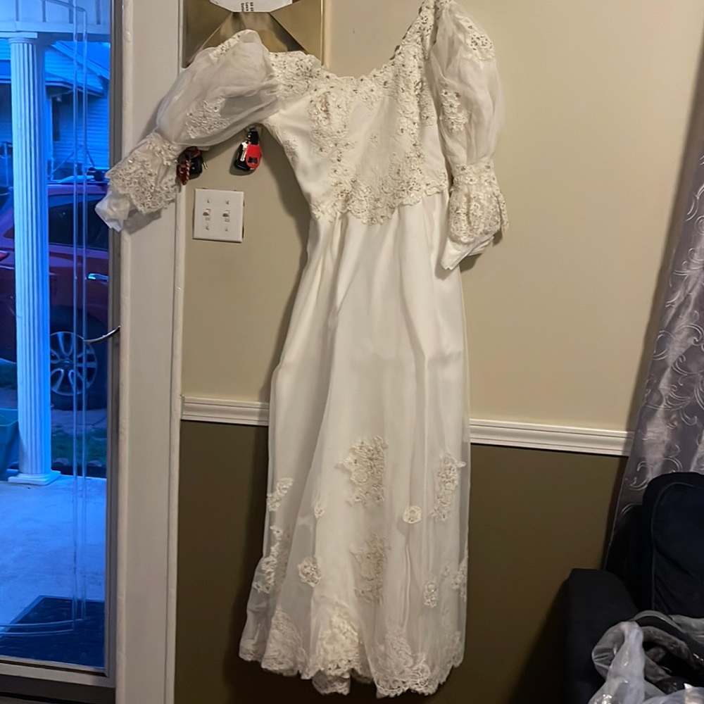 Vintage wedding dress small